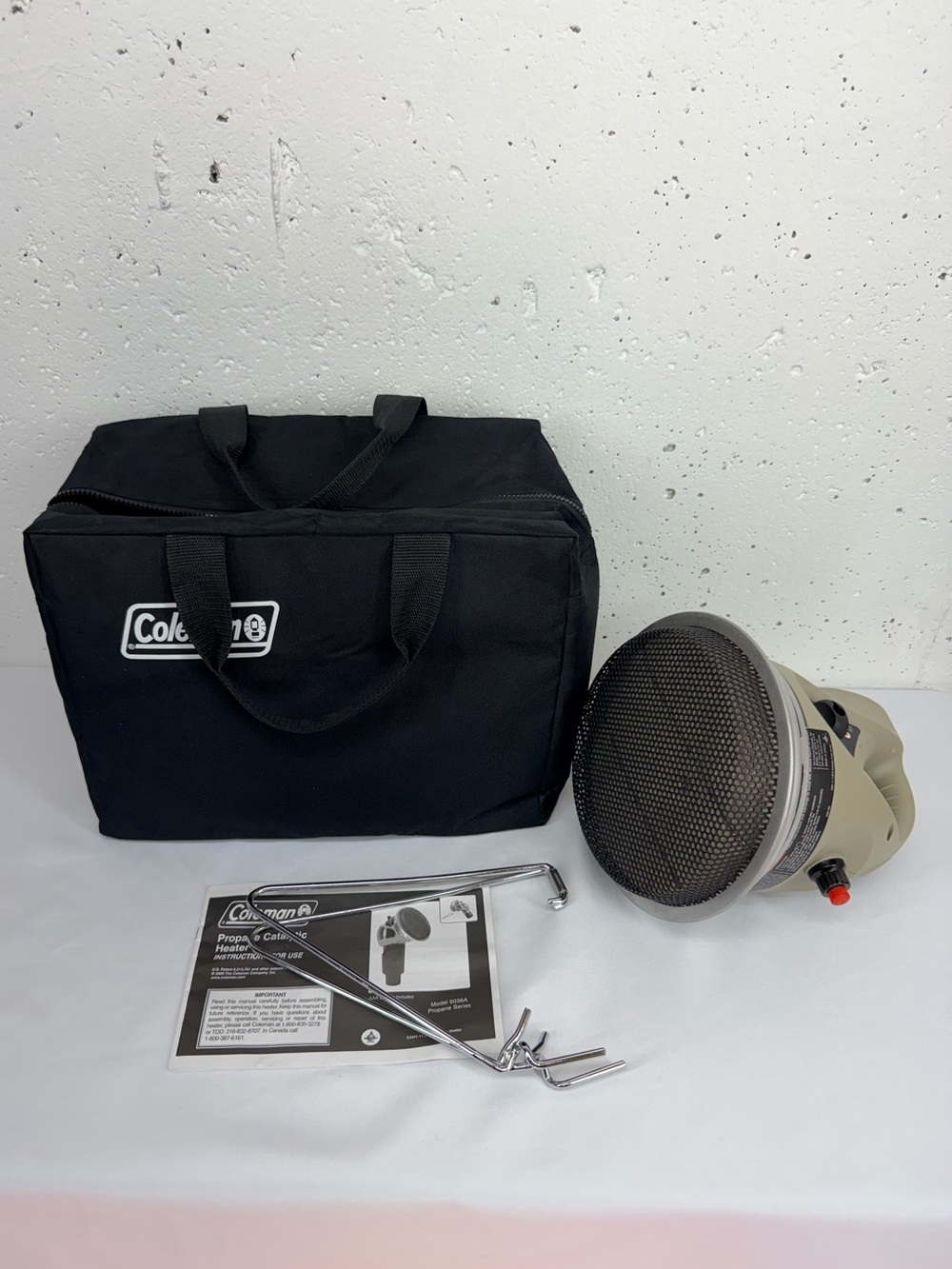 Coleman GolfCat Perfectemp propane catalytic heater Model 5036A